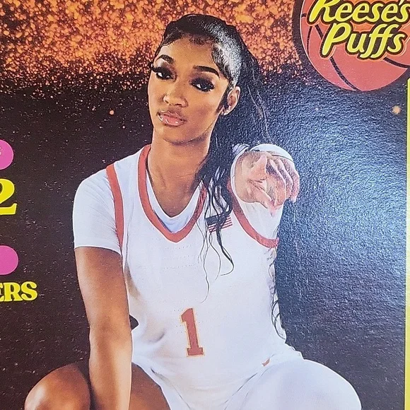 Angel Reese WNBA Reeses Puffs Cereal LIMITED EDITION. FAMILY SIZE CHICAGO SKY - Picture 5 of 6